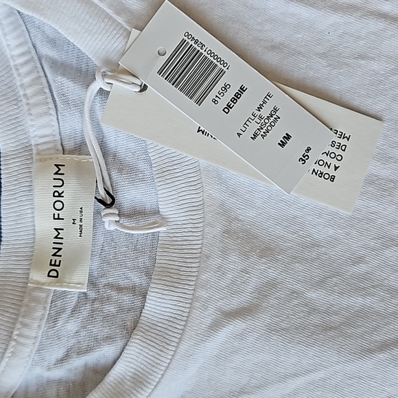 Aritzia Denim Forum Debbie Muscle Tank White M - Picture 3 of 6